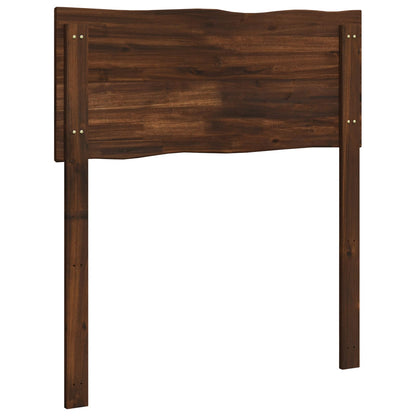 Live Edge Hoofdbord ROSTOCK Donkerbruin 75 cm