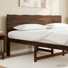 Live Edge Hoofdbord ROSTOCK Donkerbruin 180 cm