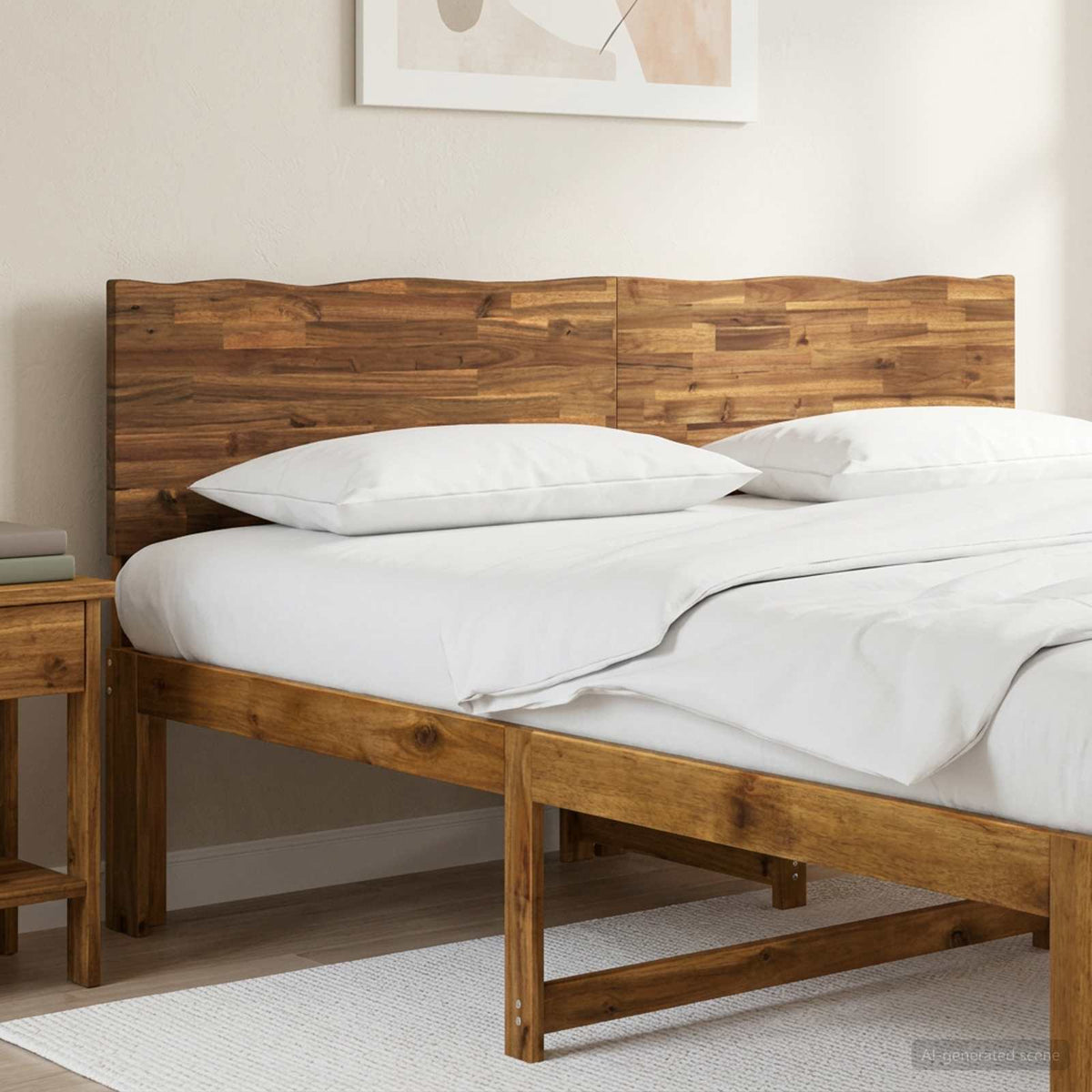 Live Edge Hoofdbord ROSTOCK Naturel 200 cm Massief Acaciahout
