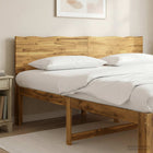 Live Edge Hoofdbord ROSTOCK Wit 200 cm Massief Acaciahout