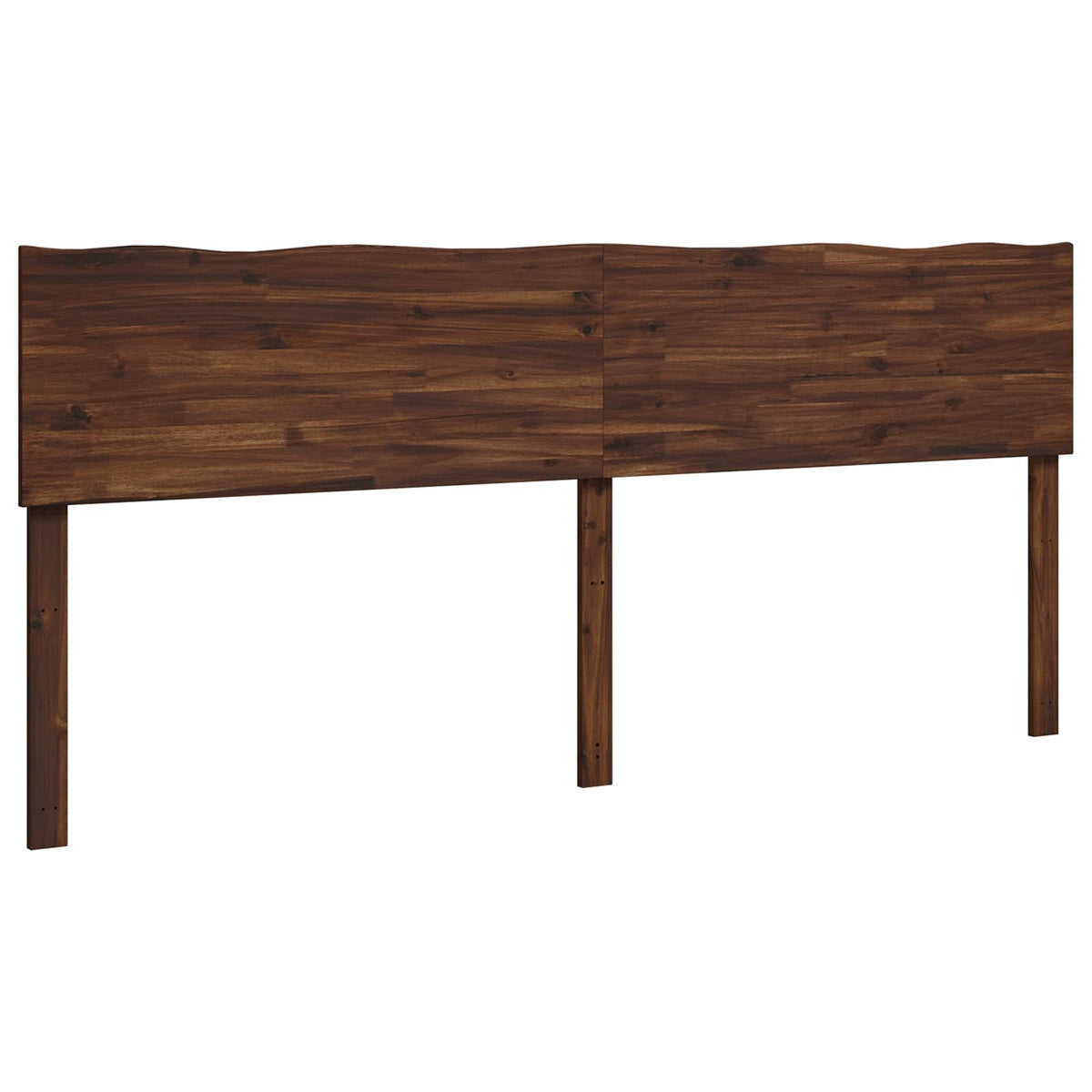 Live Edge Hoofdbord ROSTOCK Donkerbruin 180 cm