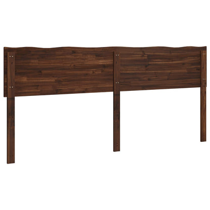 Live Edge Hoofdbord ROSTOCK Donkerbruin 180 cm