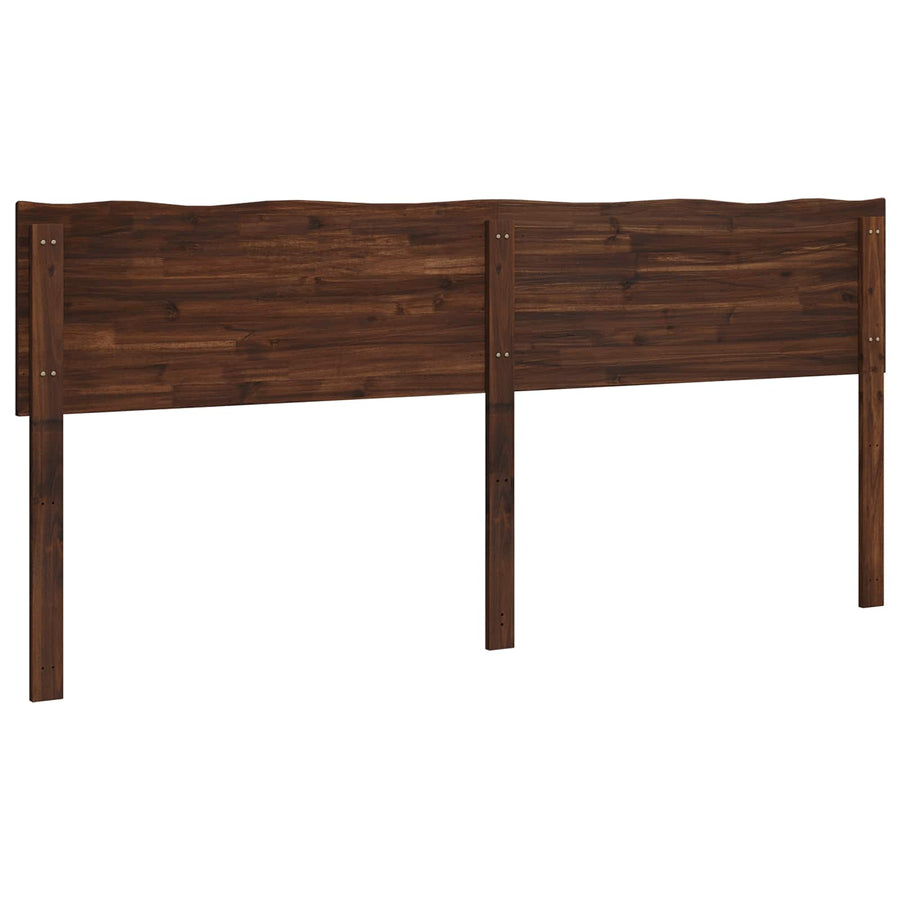 Live Edge Hoofdbord ROSTOCK Donkerbruin 180 cm