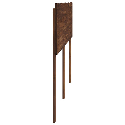 Live Edge Hoofdbord ROSTOCK Donkerbruin 180 cm