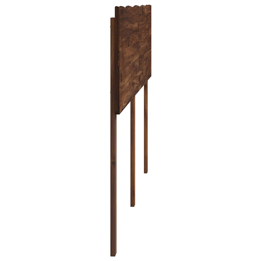 Live Edge Hoofdbord ROSTOCK Donkerbruin 180 cm