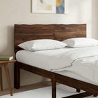 Live Edge Hoofdbord ROSTOCK Donkerbruin 160 cm