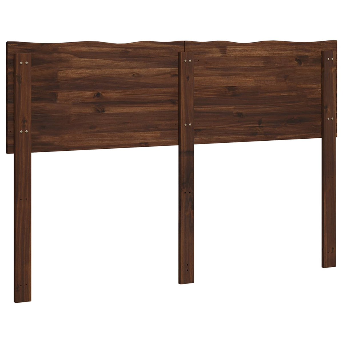 Live Edge Hoofdbord ROSTOCK Donkerbruin 160 cm