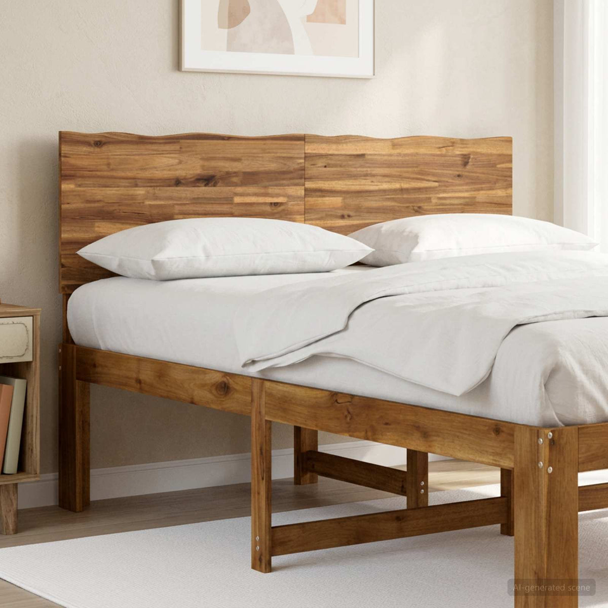 Live Edge Hoofdbord ROSTOCK Naturel 160 cm Massief Acaciahout