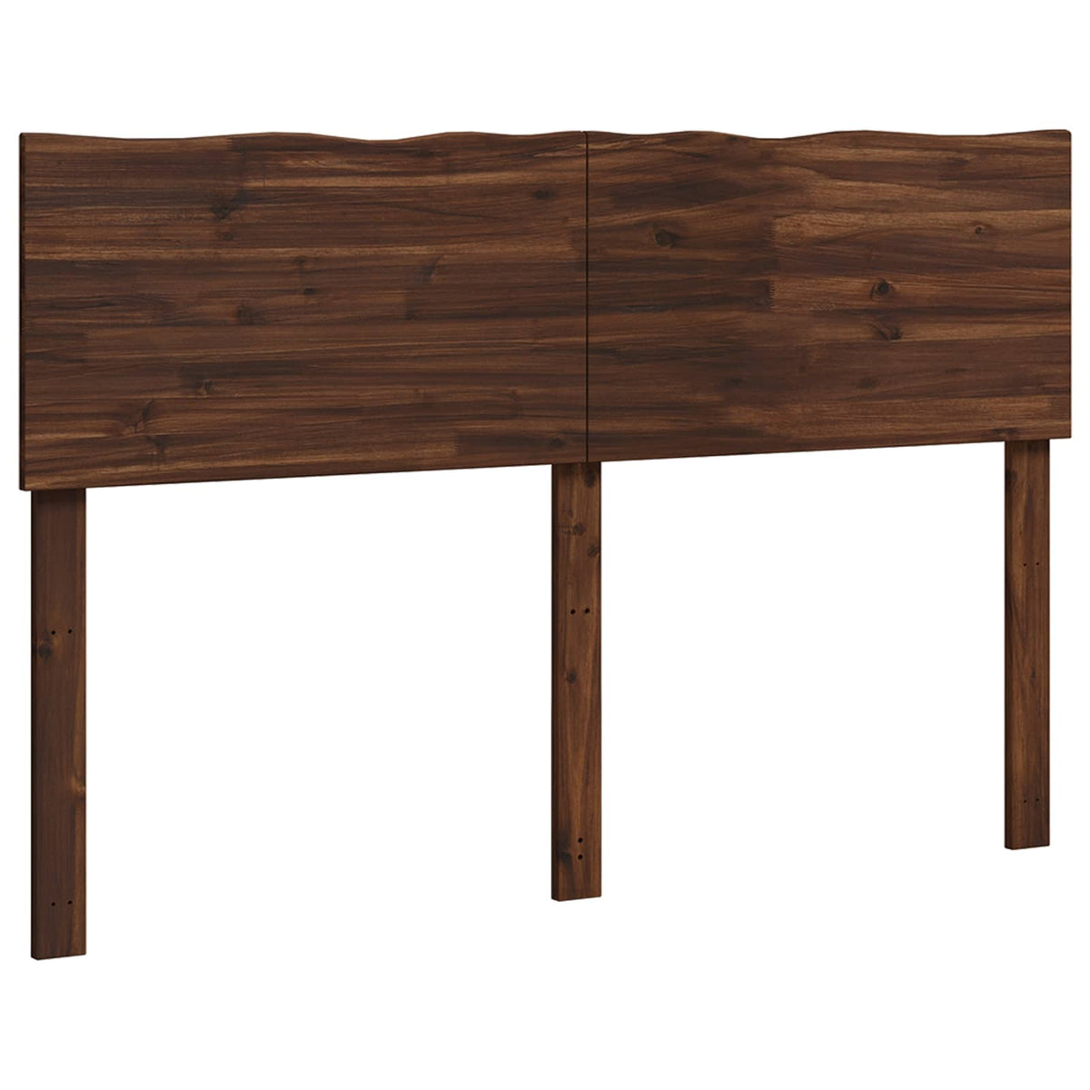 Live Edge Hoofdbord ROSTOCK Donkerbruin 120 cm