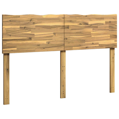 Live Edge Hoofdbord ROSTOCK Wit 120 cm Massief Acaciahout