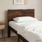 Live Edge Hoofdbord ROSTOCK Donkerbruin 80 cm