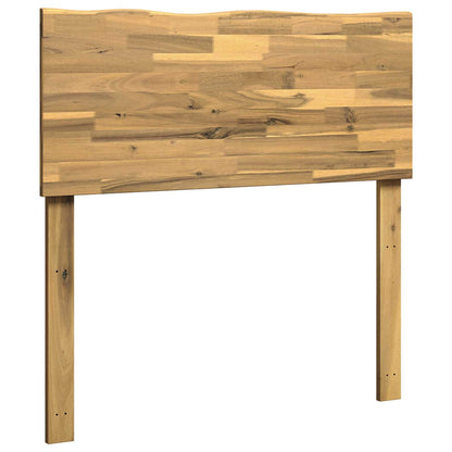 Live Edge Hoofdbord ROSTOCK Wit 90 cm Massief Acaciahout