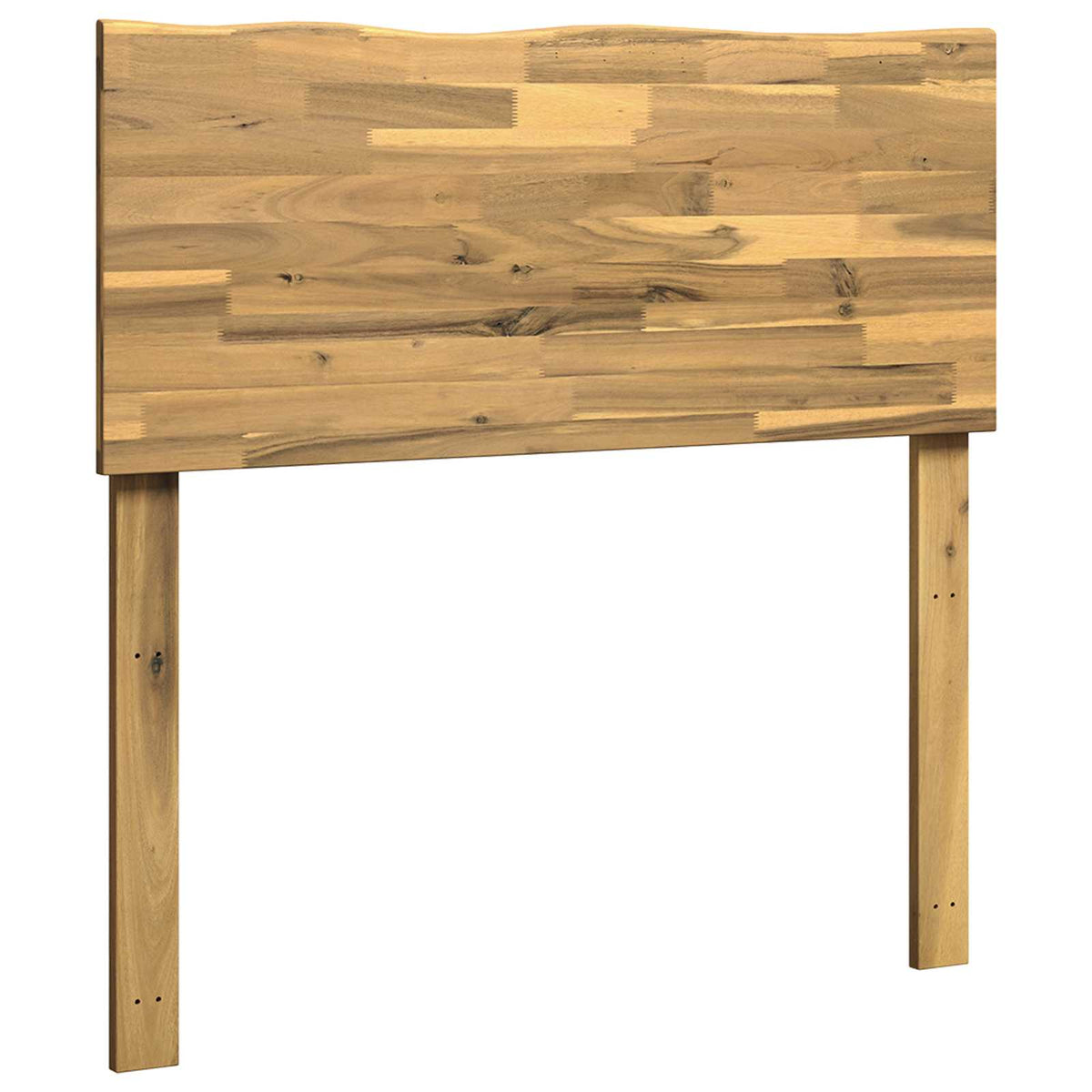 Live Edge Hoofdbord ROSTOCK Wit 80 cm Massief Acaciahout