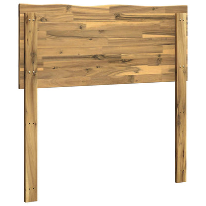 Live Edge Hoofdbord ROSTOCK Wit 80 cm Massief Acaciahout