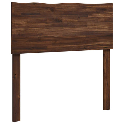 Live Edge Hoofdbord ROSTOCK Donkerbruin 75 cm