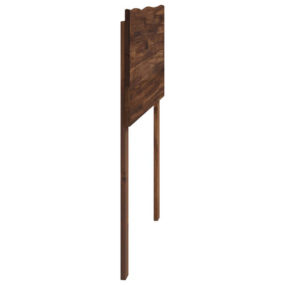 Live Edge Hoofdbord ROSTOCK Donkerbruin 75 cm