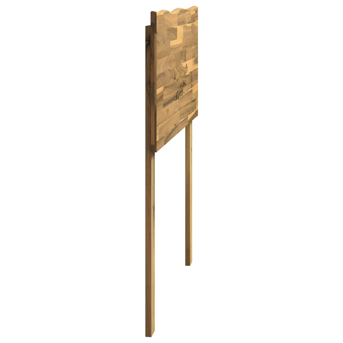 Live Edge Hoofdbord ROSTOCK Wit 75 cm Massief Acaciahout