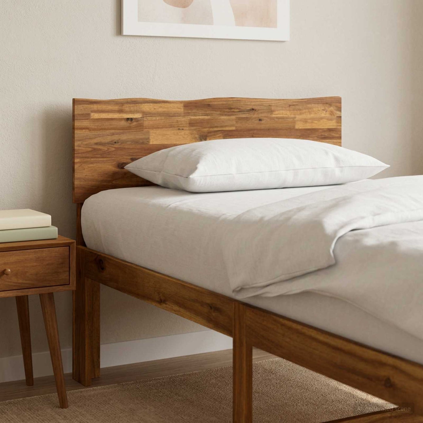 Boomstamrand hoofdeinde ROSTOCK Naturel 90 cm