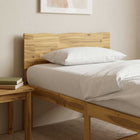 Boomstamrand hoofdeinde ROSTOCK Wit 90 cm Massief Acaciahout