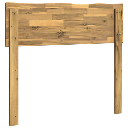 Boomstamrand hoofdeinde ROSTOCK Wit 75 cm Massief Acaciahout
