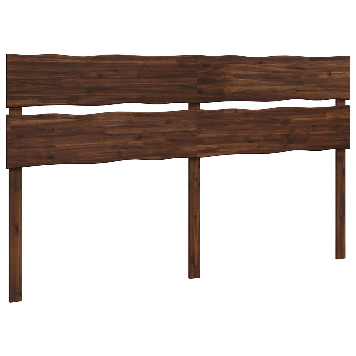 Live Edge Hoofdbord ROSTOCK Donkerbruin 180 cm