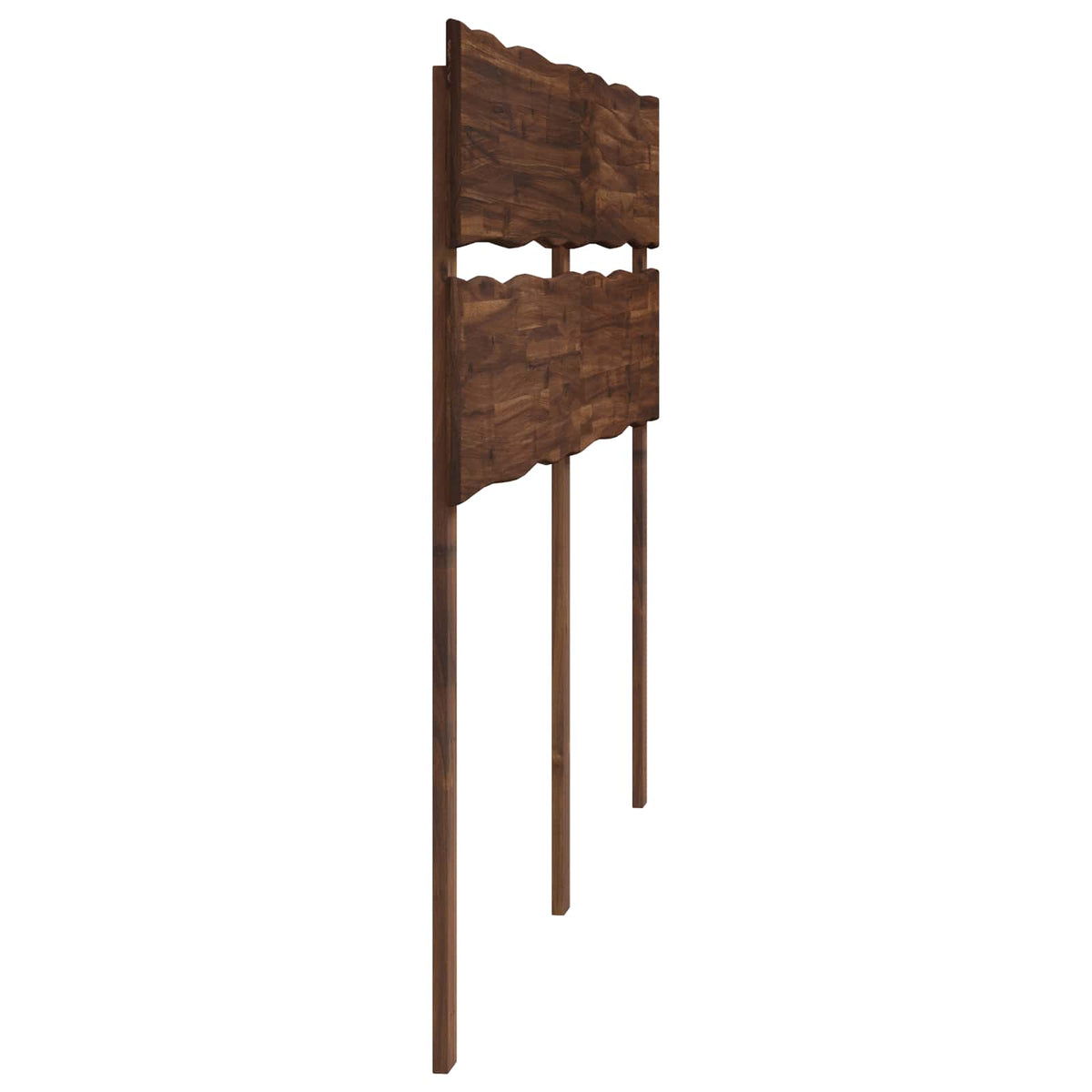 Live Edge Hoofdbord ROSTOCK Donkerbruin 180 cm