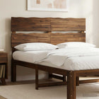 Live Edge Hoofdbord ROSTOCK Donkerbruin 160 cm