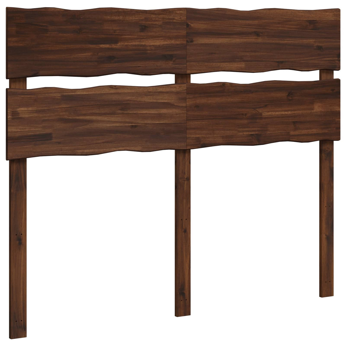 Live Edge Hoofdbord ROSTOCK Donkerbruin 120 cm