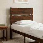 Live Edge Hoofdbord ROSTOCK Donkerbruin 100 cm