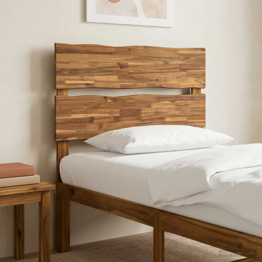 Live Edge Hoofdbord ROSTOCK Naturel 100 cm Massief Acaciahout