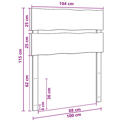 Live Edge Hoofdbord ROSTOCK Naturel 100 cm Massief Acaciahout