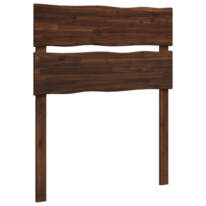 Live Edge Hoofdbord ROSTOCK Donkerbruin 90 cm
