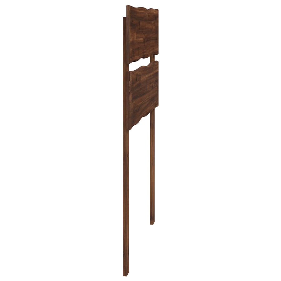 Live Edge Hoofdbord ROSTOCK Donkerbruin 80 cm
