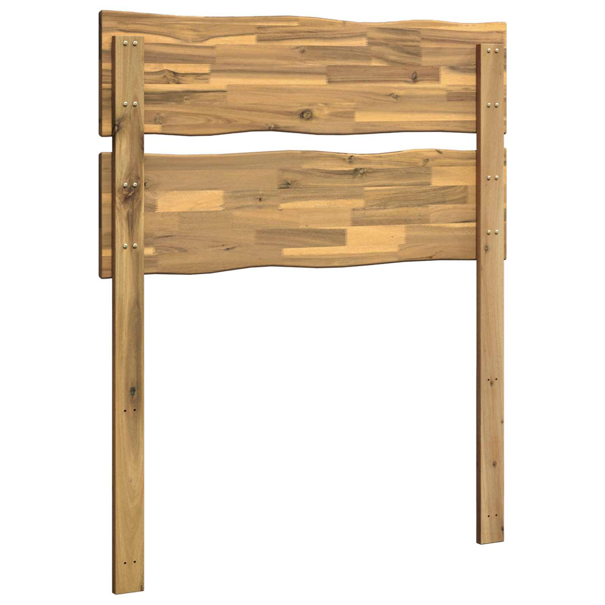 Live Edge Hoofdbord ROSTOCK Wit 80 cm Massief Acaciahout
