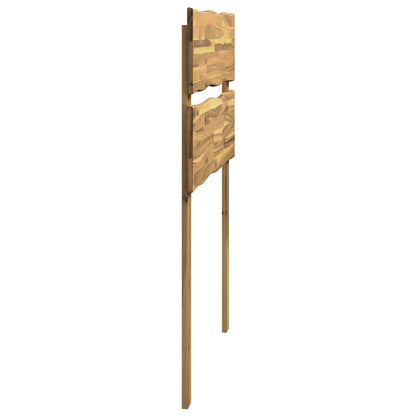 Live Edge Hoofdbord ROSTOCK Wit 80 cm Massief Acaciahout