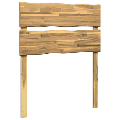 Live Edge Hoofdbord ROSTOCK Wit 75 cm Massief Acaciahout