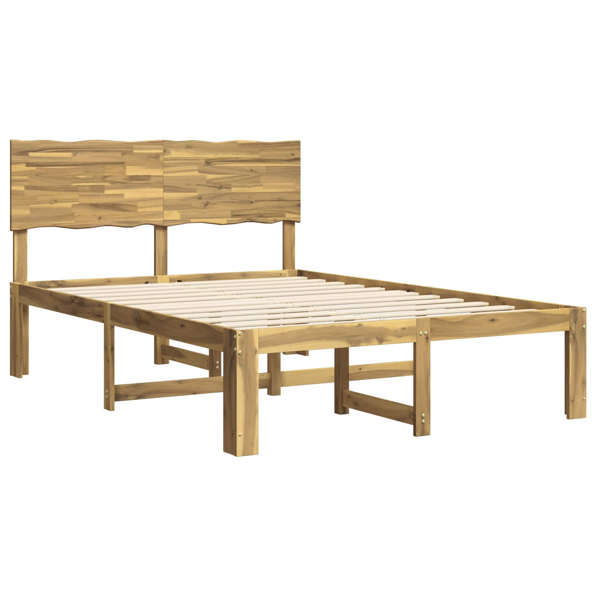 Tweepersoonsbed met hoofdeinde ROSTOCK Wit 120 x 190 cm