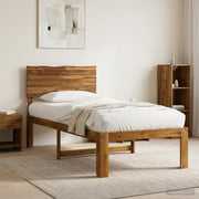 Eenpersoonsbed 80x200 cm acaciahout ROSTOCK naturel