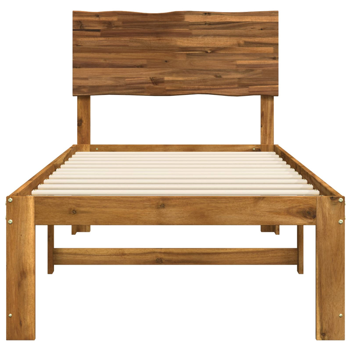 Eenpersoonsbed met hoofdbord ROSTOCK Naturel 80 x 200 cm