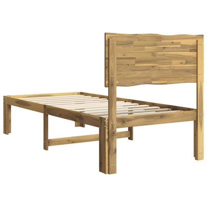 Eenpersoonsbed met hoofdbord ROSTOCK Wit 80 x 200 cm