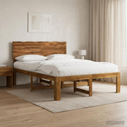 Bed 120x200 cm massief acaciahout naturel