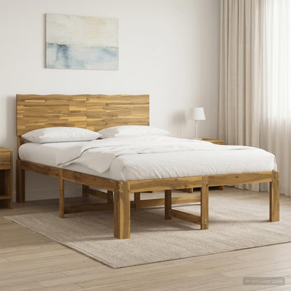 Tweepersoonsbed met hoofdeinde ROSTOCK Wit 120 x 200 cm