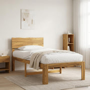Bed 75x190 cm massief acaciahout wit