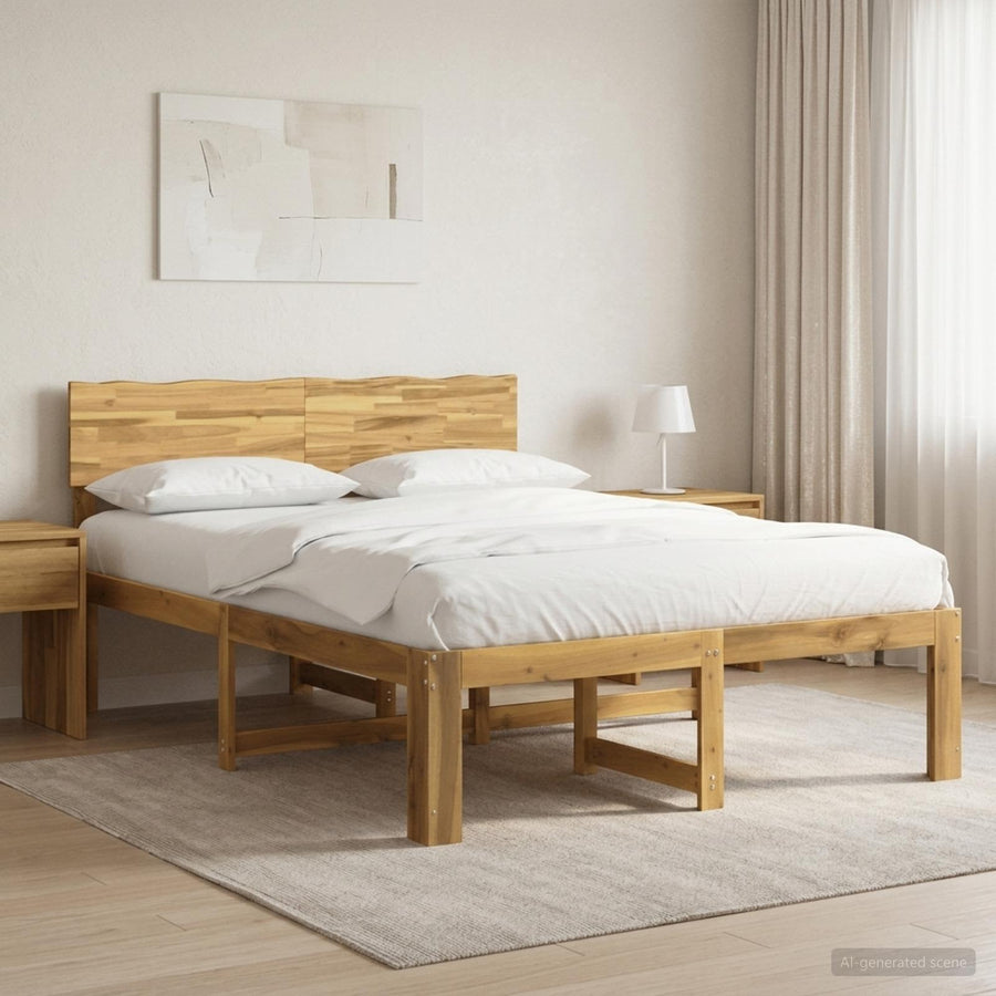 Tweepersoonsbed met hoofdeinde ROSTOCK Wit 120 x 190 cm