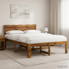 Tweepersoonsbed acaciahout 135x190 cm naturel