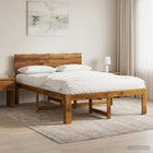 Tweepersoonsbed 140x190 cm massief acaciahout Naturel