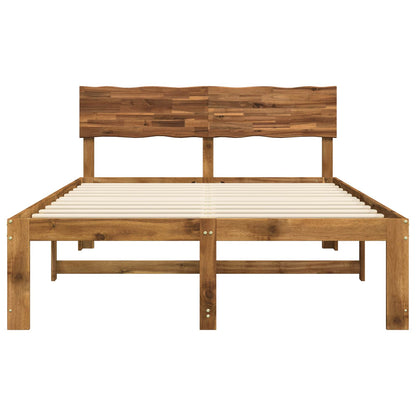 Tweepersoonsbed met hoofdeinde ROSTOCK Naturel 140 x 190 cm