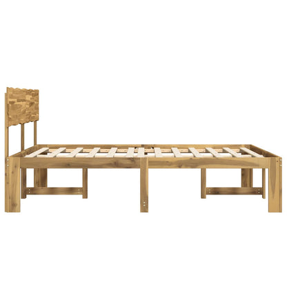 Tweepersoonsbed met hoofdeinde ROSTOCK Wit 140 x 190 cm