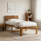 Eenpersoonsbed massief acaciahout 80x200 cm naturel