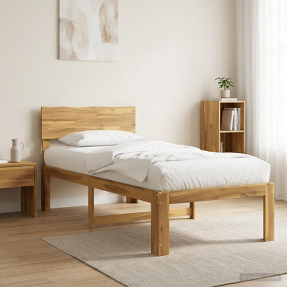 Eenpersoonsbed met hoofdbord ROSTOCK Wit 80 x 200 cm